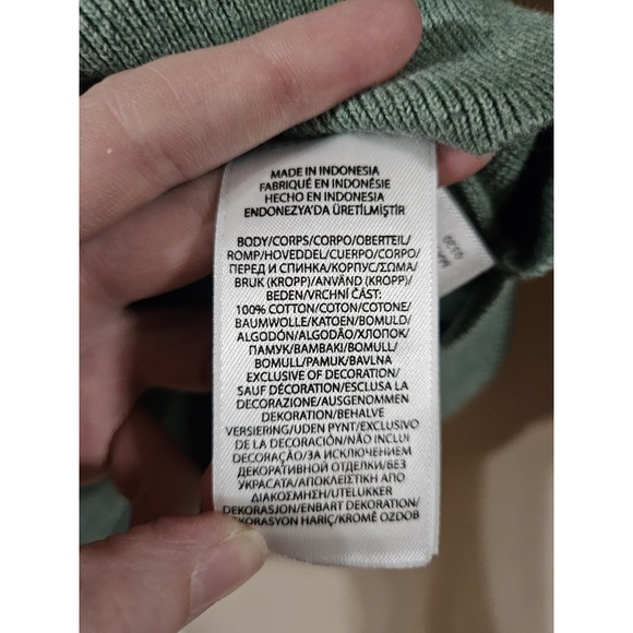 Polo Ralph Lauren Green Pima Cotton 1/4 Zip Pullover Knit Sweater Mens Large - Picture 4 of 6